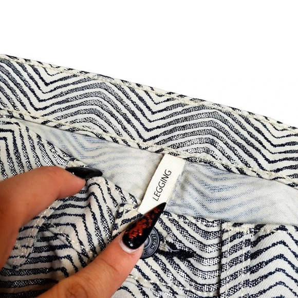 Rag & Bone The Legging Metallic Zebra Print Pants - Picture 5 of 6